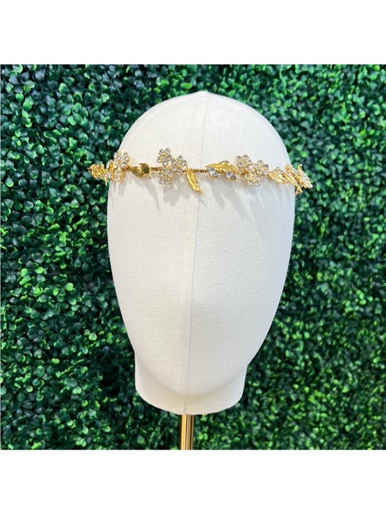 Jennifer Behr Gold Floral Headband - Gold main image 4